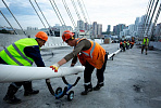 Группа «ВИС» завершила монтаж вантовой системы моста в Новосибирске 