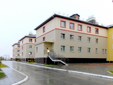 Спальный корпус на 260 мест школы-интерната, п. Тазовский (ЯНАО)